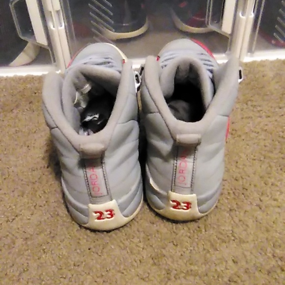 Jordan 12 Wolf Grey Racer Pink - Picture 2 of 5